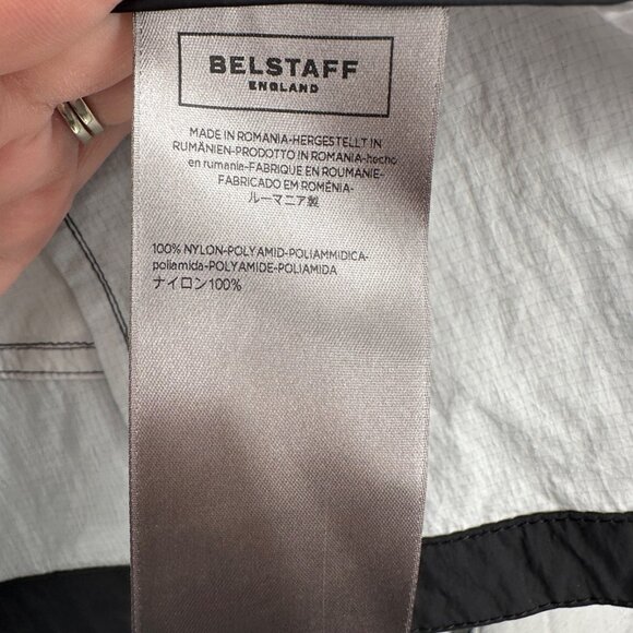 Belstaff Black Samford Blouson Full Zip Ripstop Jacket size 48 Men’s Biker Style - Picture 14 of 16